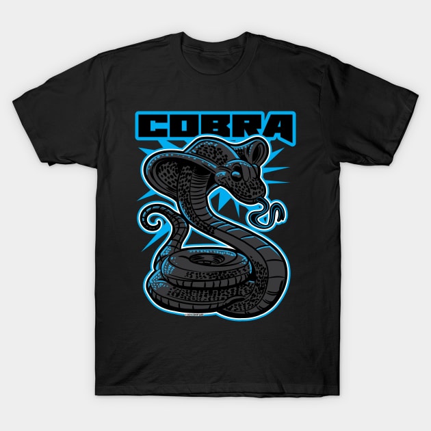 Black Cobra Strike T-Shirt by eShirtLabs